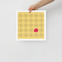 Load image into Gallery viewer, RED ROSE @-}-- ART PRINT