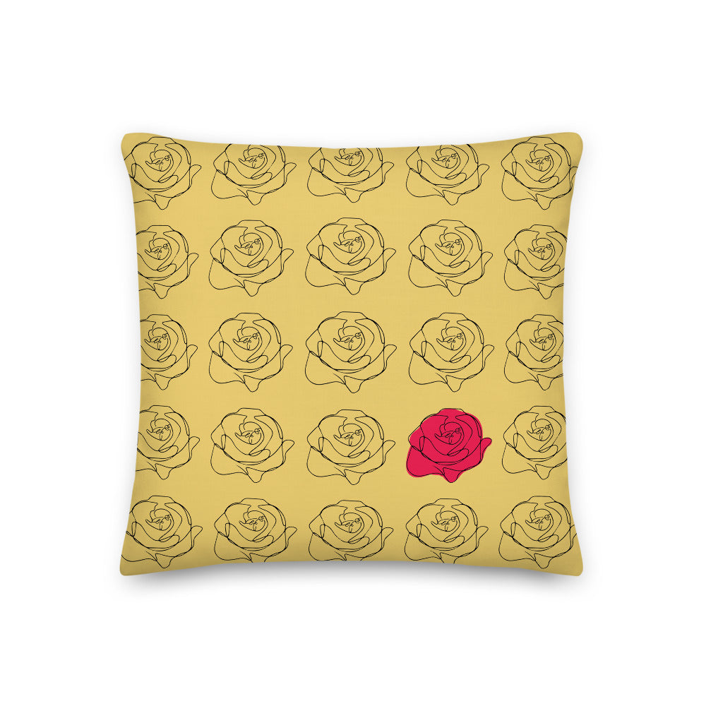 RED ROSE @-}-- PREMIUM PILLOW