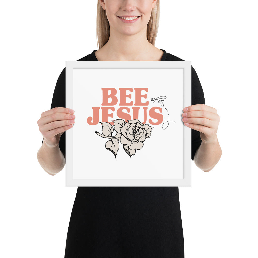 BEE JESUS @--;--- ROSE ART PRINT