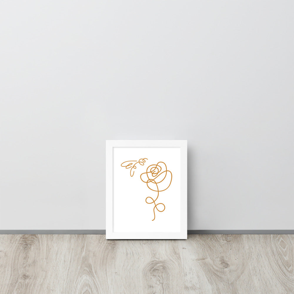 BEE FLORAL ✿∘˚˳°∘° ART PRINT